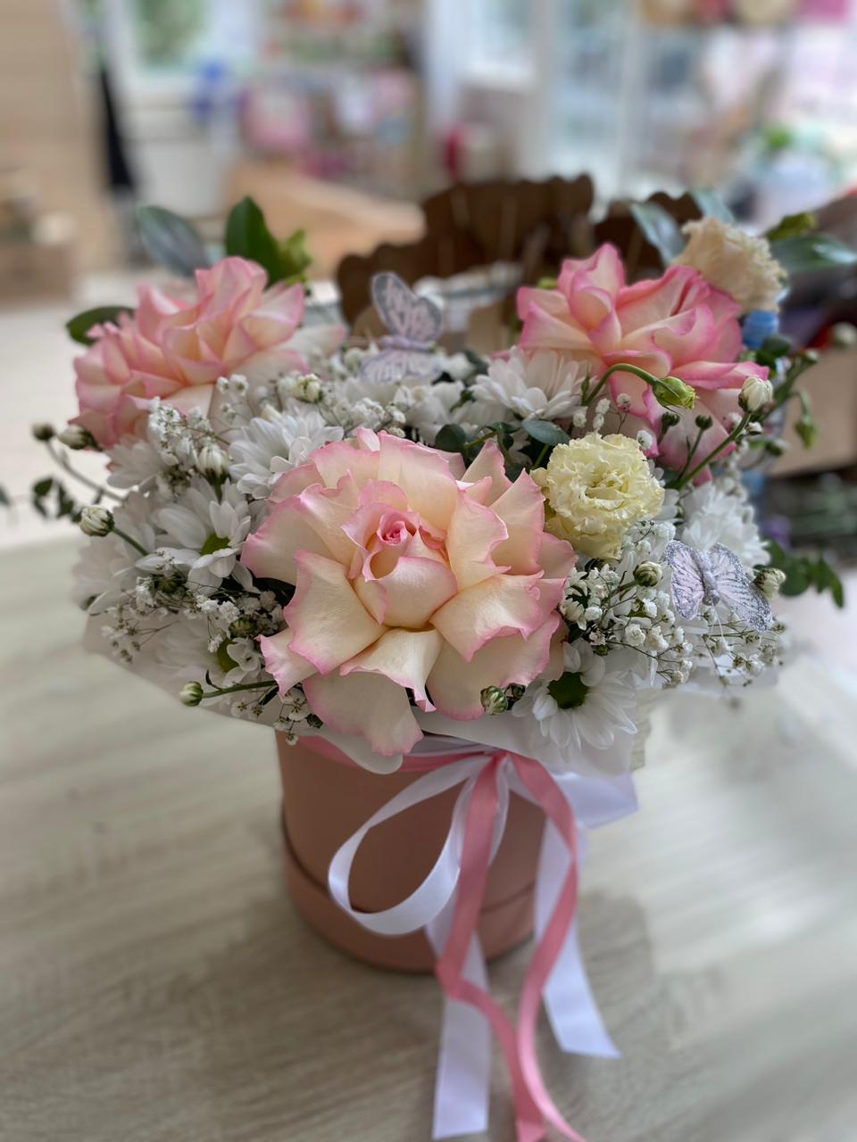 Коробка цветов от PinkFlower №49