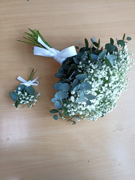 авторский свадебный букет цветов №7