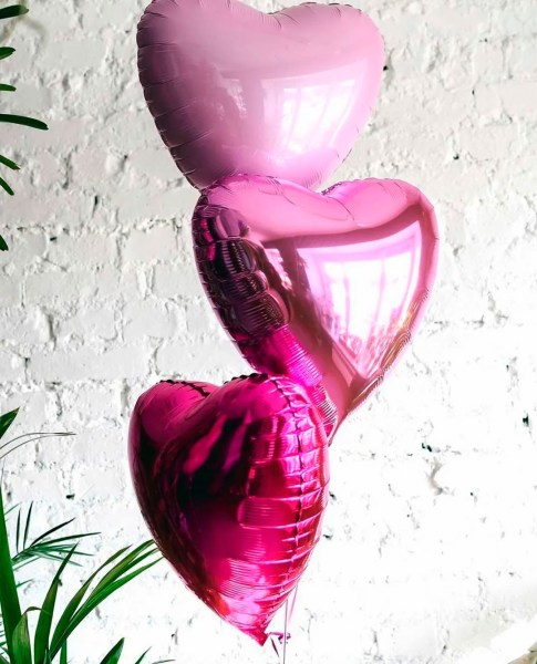 шарик розовое Сердце