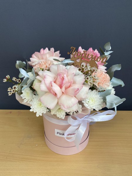 Коробка цветов от PinkFlower №56